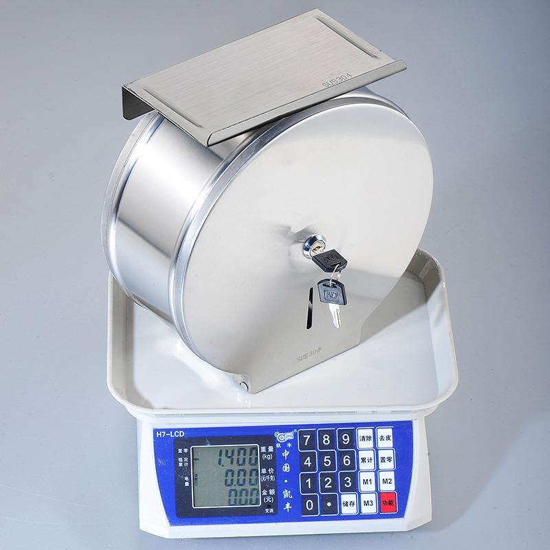 酒不店锈大卷钢纸架浴室公共厕所新洗手间JZI大盘纸巾盒防水抽纸