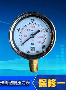ZFYB无锡珠峰甘油抗耐震压力表YN60I-250/600/100/160/400bar径向