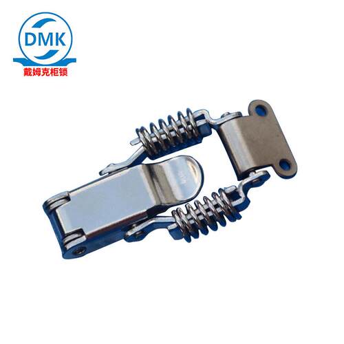 新款直销DK42工业搭扣双弹簧挂锁卡扣木箱包柜门开关平面固定扣多