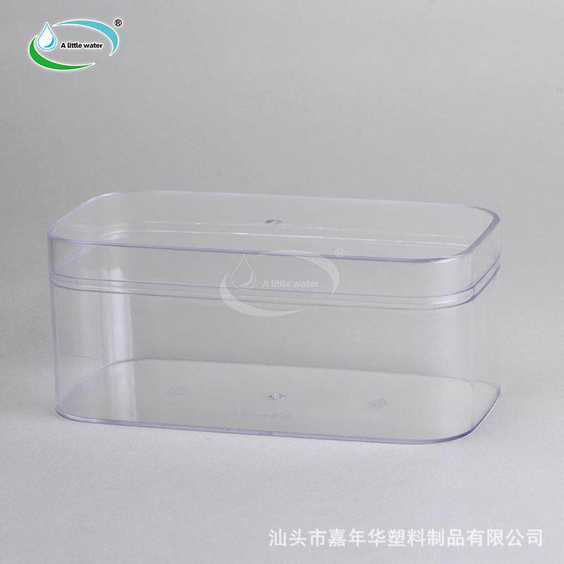 烘焙塑料包装盒饼干糖果盒蛋糕盒水晶注塑透明长方展示盒子带盖