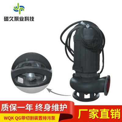 厂家直销WQK/QG型不锈钢带切割装置无堵塞不阻塞排污泵