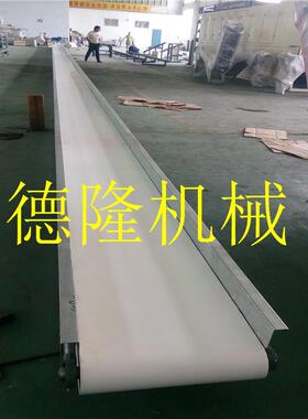 pvc输送带绿色轻型流水线 电商分拣快递输送流水线直行配90度厂家