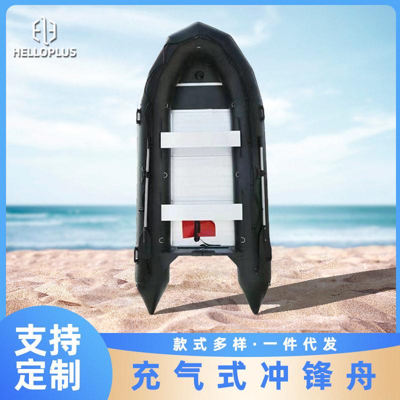 式钓鱼船户外加厚冲锋舟漂流橡皮艇式冲锋舟垂钓装备跨境