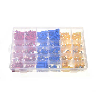 货源 720pcs盒装冷压端子 预绝缘叉型接线端子圆形连接端子组