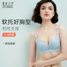 夏娃之秀蕾丝内衣女，小胸聚拢美背收副乳调整型性感上托胸罩