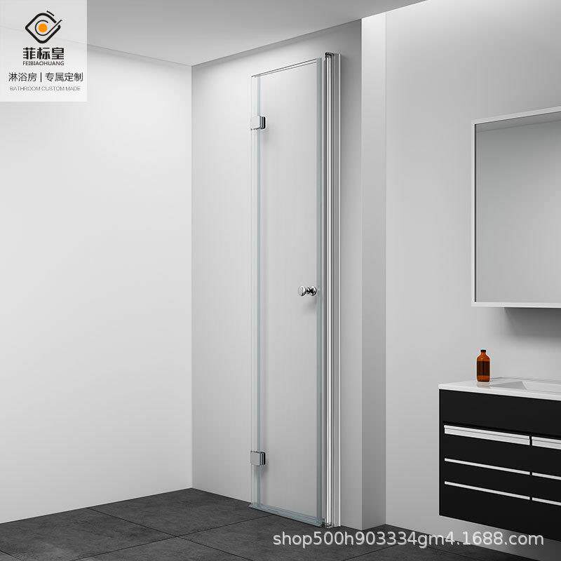 整体淋浴房浴卫生间玻隔断门干湿璃分离小户型浴洗澡间折叠室796