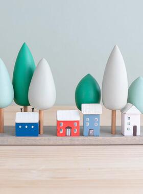 阿楹 玄关酒柜儿童房莫兰迪色小摆件 高级感小众书桌钢琴上装饰品