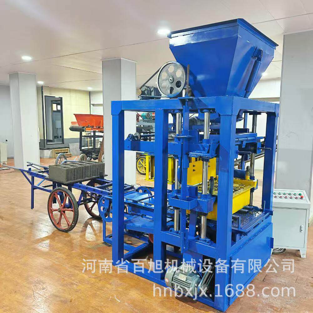 4-26半自动混凝土砌块制砖机 免烧水泥砖生产线 建筑建材生产设备
