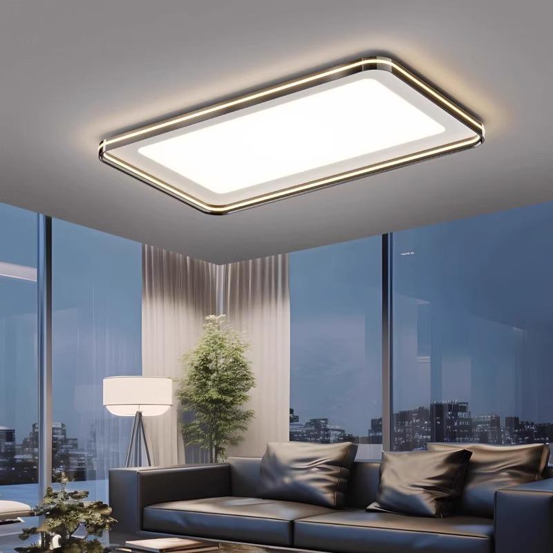 客吸灯2厅028755新款顶客厅灯简约现厅代大气中山护眼灯具电镀客