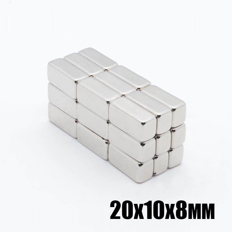 20*10*8高性能方形钕铁硼强磁汽车轮船遮阳帘磁铁吸铁石20x10x8