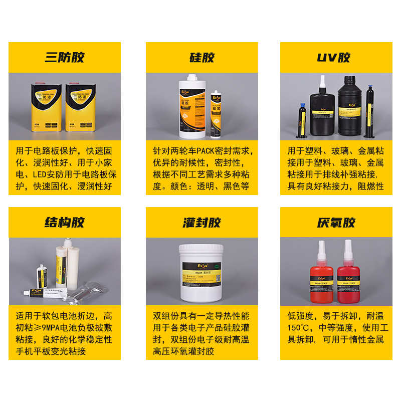 510低气味丙烯酸结构胶塑料金属惰性材料电机磁瓦快速粘接固化胶