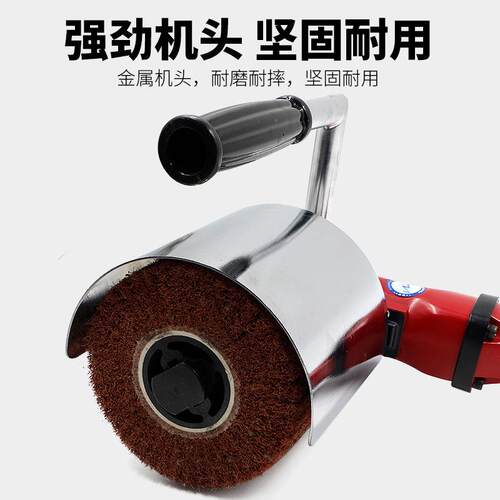 百马BM-LS9不锈钢金属气动拉丝机 镜面抛磨机手提抛光机120*100mm