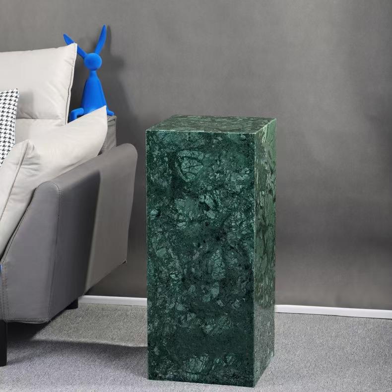 现代简约大理石底座雕塑底台客厅落地摆件酒店大堂大理石展示台