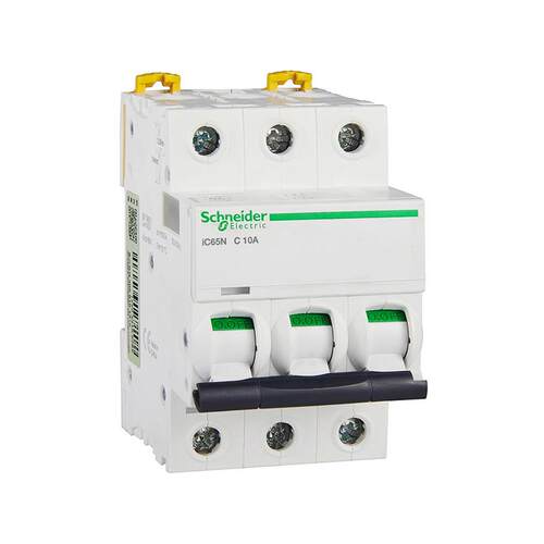 施.耐德A9F18310/16/20/25微型断路器IC65N 3P C10A/16A/20A/25 A