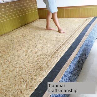 定做手工编织芦苇东北炕垫,草席,农村土炕,家庭住宿装饰,旧垫