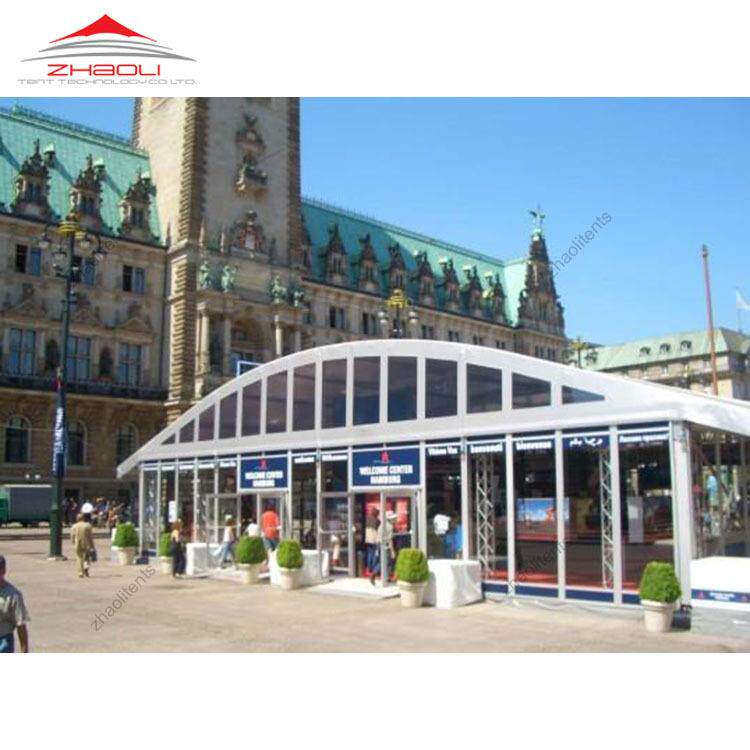 户外展览展销车展活动20*50米拱形弧形篷房帐篷eventtents