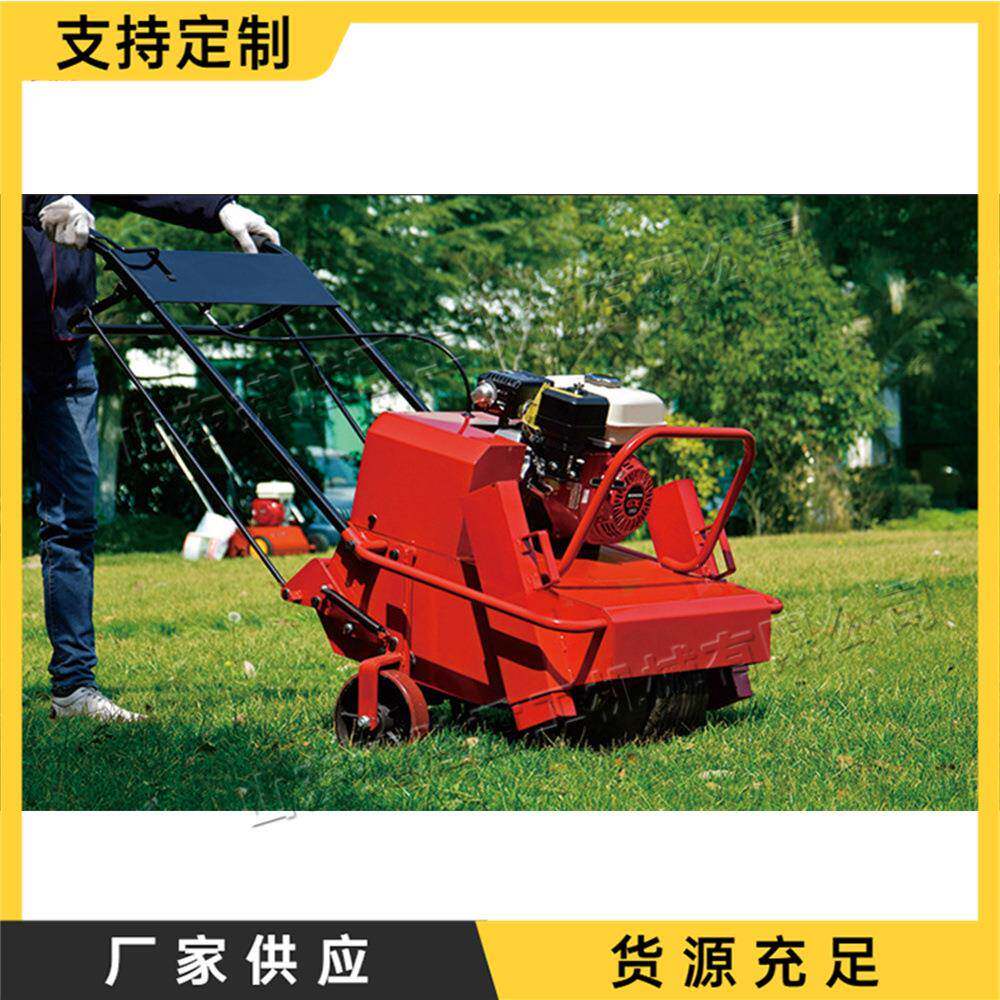 物业园林养护草皮打眼机 手推式草坪打孔机 草地透水通气钻孔机