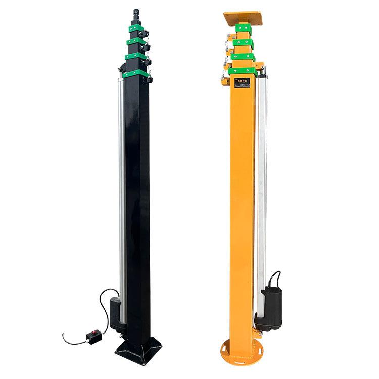 电动升降液压桅杆手摇伸缩立杆可监控照明杆Telescopicrodmast