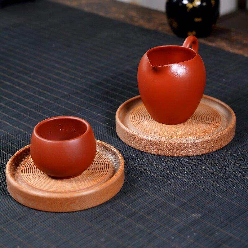 2024新品电木黄料素胚茶托紫砂壶养壶垫干泡台茶道茶具配件壶承垫
