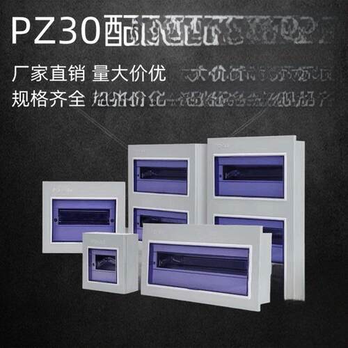 PZ30铁质配电箱家用照明箱明装强电箱暗装15/18/20回路家用空开盒