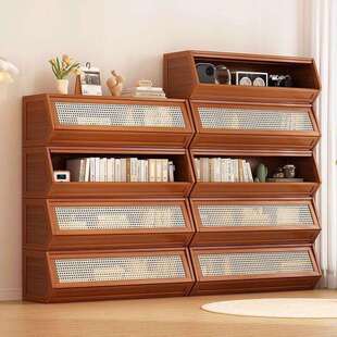 书架收纳落地置物架桌面柜子床头家用客厅靠墙杂物柜飘窗自由组合