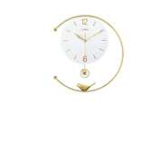 高端大理石 饰家用挂式 lzF北欧风高挡钟表轻奢挂钟客厅时尚 简约装