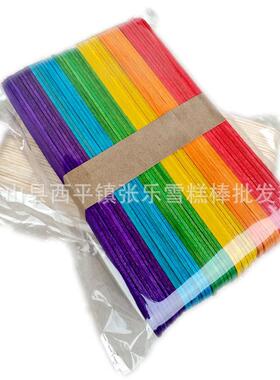 150*18*1.6mm雪糕棒 彩色冰糕棒冰勺棒 压舌板木棒可制作logo