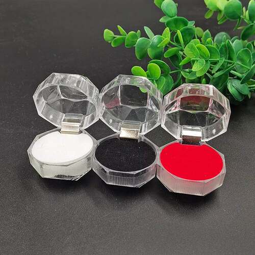 Acrylic Flip-Top Transparent Earring Box Jewelry Packaging B