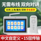 餐厅茶楼无线呼叫器语音双向对讲呼叫铃酒店月子会所棋牌室服务铃