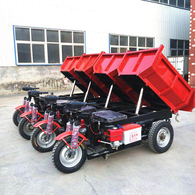 电动三轮工程搬运翻斗车 小型48V土方砂浆运输自卸车 厂家供应
