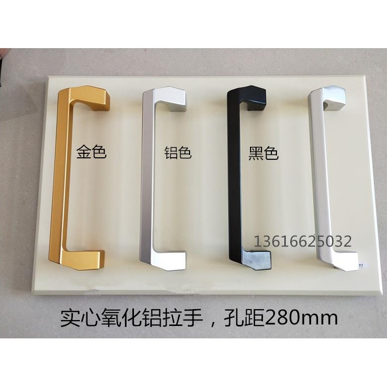 铝合金重型门拉手拉门把手厨房阳台移门拉手大门把手木门黑色金