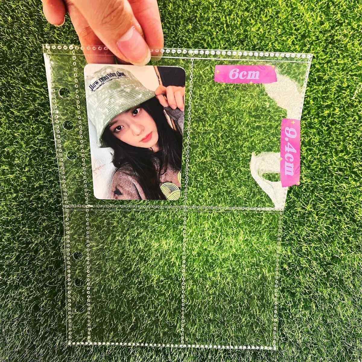 四宫格卡册内页九宫格紧凑加厚小卡3寸挡板超透2孔20丝3孔