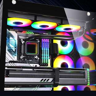 120一体式CPU水冷散热器套装I5I7I9R5通用款12cm电脑机箱散热风扇