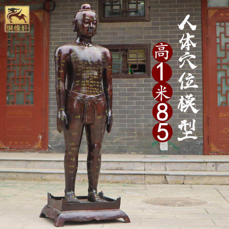 大号穴位人纯铜针灸人模型医院诊所中医人体全身经络穴位模特铜人