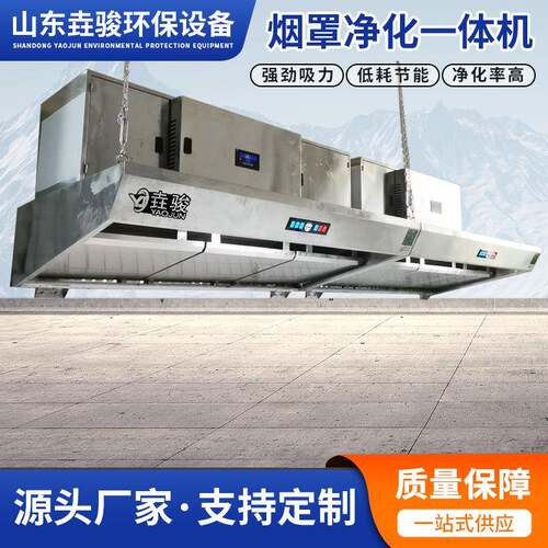 酒店烟罩净化器一体机商用餐饮低空排放高效除烟除味厂家直供