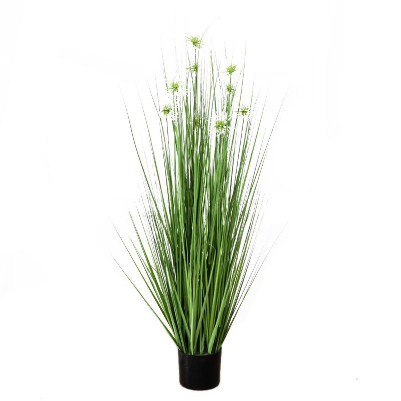 仿真树狗尾巴草绿植盆景北欧绿色落地植物家居室内装饰芦苇盆栽
