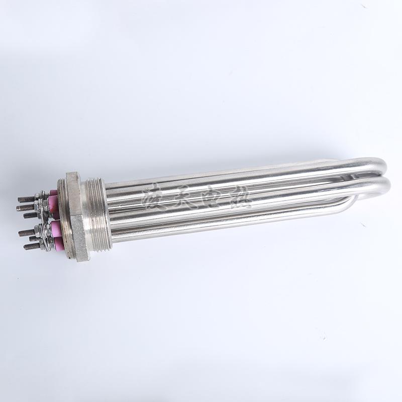 DN40/50不锈钢六角头螺纹法兰加热管锅炉水箱恒温加热器电加热棒