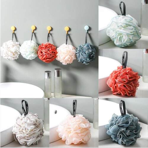 Soft Mesh Bath Sponge Balls Body Cleaner Exfoliating Scrubbe