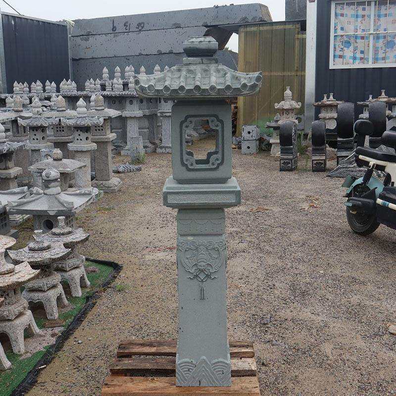 石灯中式庭院石头灯室内园林酒店别墅造景石灯笼青石仿古照明摆件