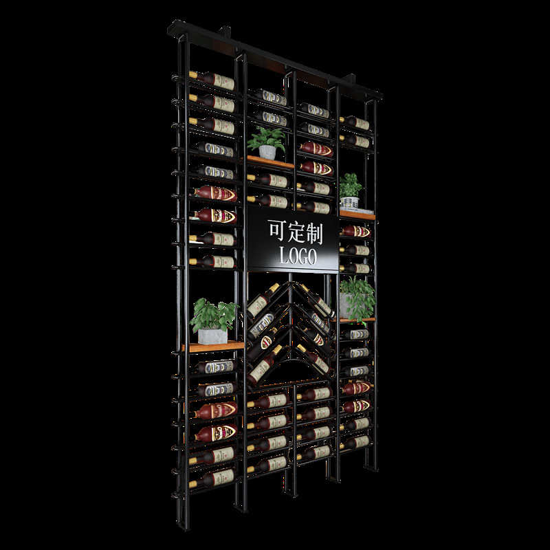 隔断酒架主题音乐酒吧葡萄红酒装饰架落地酒柜餐厅卡座屏风置物架