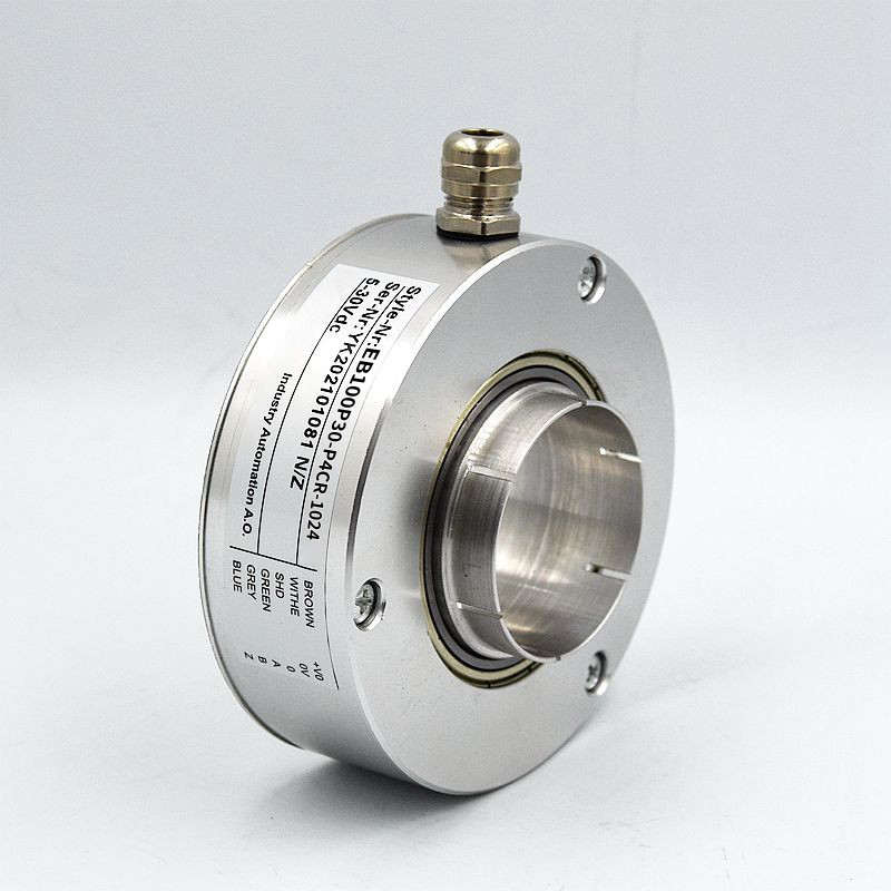 宜科型旋转中空编码器EC100PR30-H4PR-512全空心轴大口径