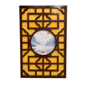 屏风PVC 客厅过道背景墙欧式 吊顶镂空花格雕花板隔断装 饰通花中式