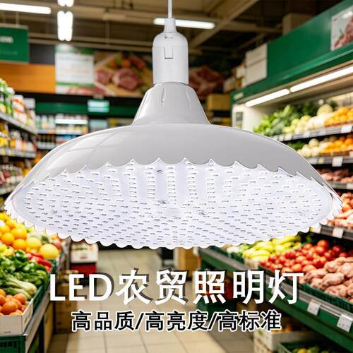 新款高显led白光透镜照明灯商超市场专用吊灯