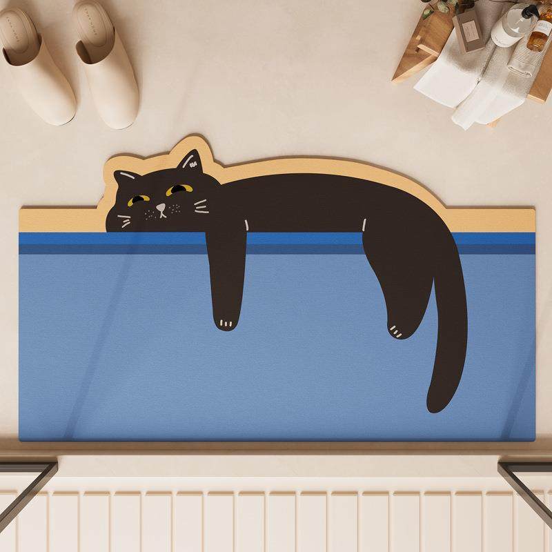 卡通可爱动物硅藻泥地垫卫生间门口吸水速干脚垫家用浴室防滑垫,个性定制/设计服务/DIY,地毯/地垫定制,淘宝优惠券,粉丝福利购,淘宝优惠卷