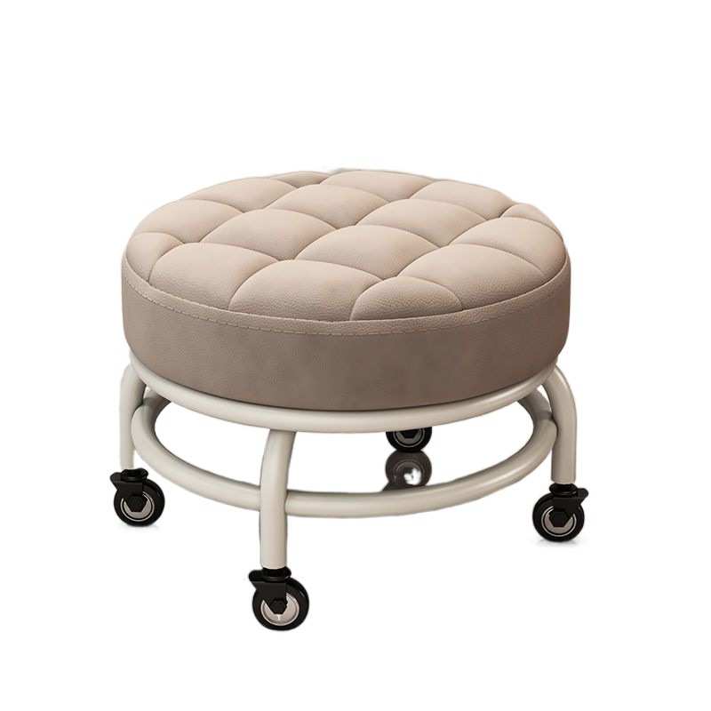 滑轮矮凳带轮小凳子家用美缝儿童学步换鞋擦地茶几宝宝圆板凳批发