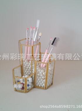 厂家学供应几何玻璃笔花房六边组合筒美刷筒生办公及用CR12-12笔