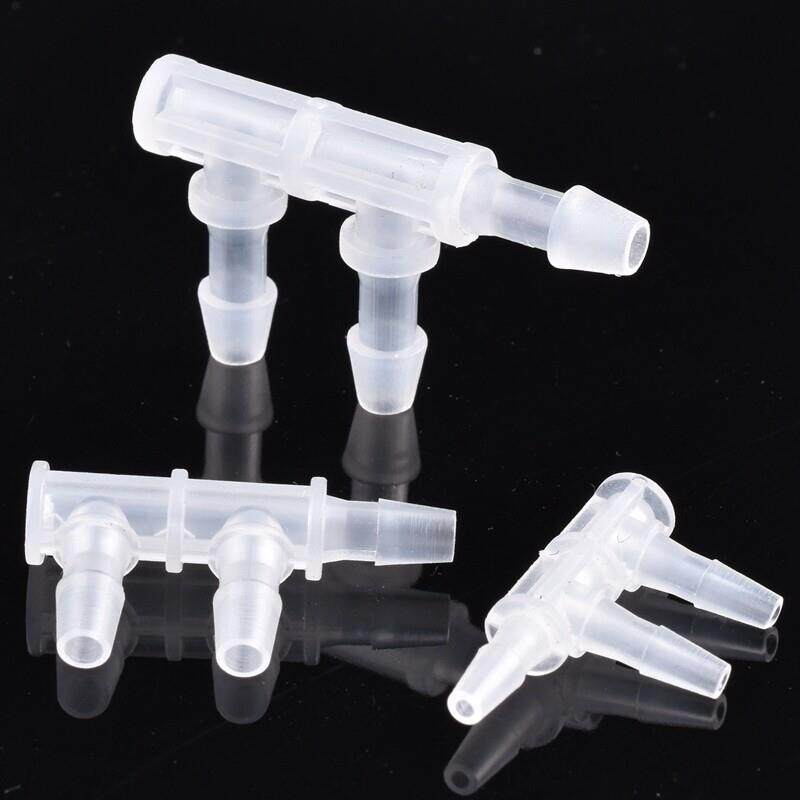 F型三通接头 PP塑料边三通软管宝塔接头 2.4mm~9.5mm宝塔分流器