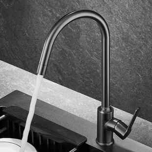 直销新款不锈钢单冷水龙头洗手盆阳台单孔脸盆厨房水槽台面盆龙头