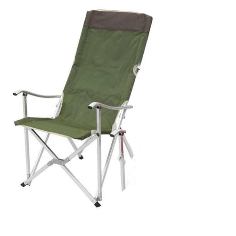户外野营座钓鱼椅便携沙滩椅公园休闲椅靠背可折叠加高大川铝管椅
