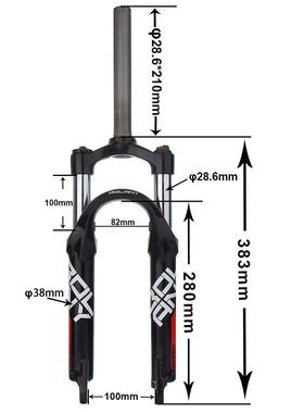 BOLANY折叠车前叉20寸铝合金机械叉儿童车碟刹版避震前叉单车配件